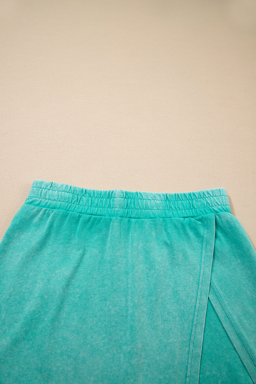 Mineral Wash Tank Top and Lined Split Skirt Set