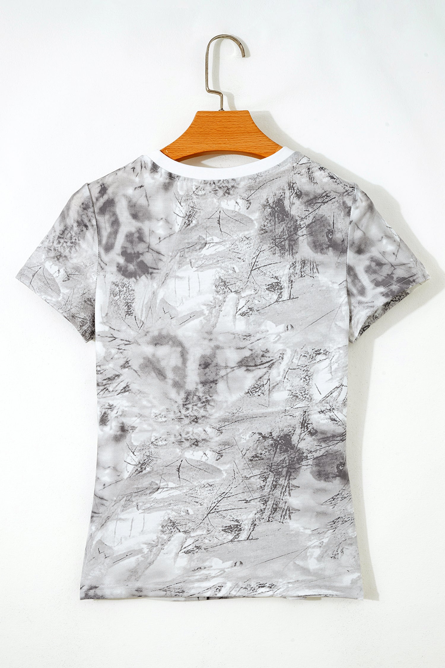 Camo Crew Neck Short Sleeve T-Shirt
