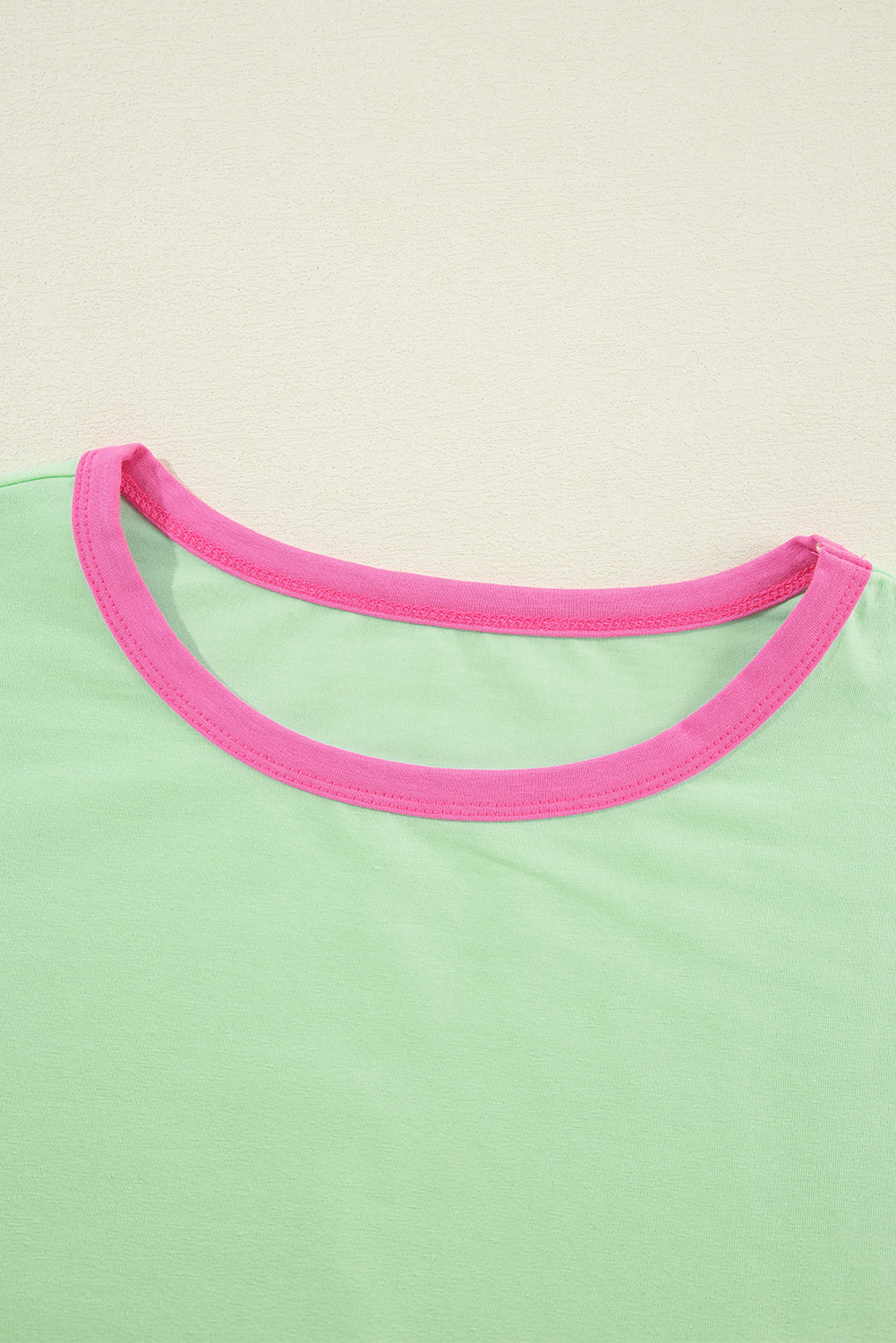 Colorblock Patchwork Long Sleeve Top