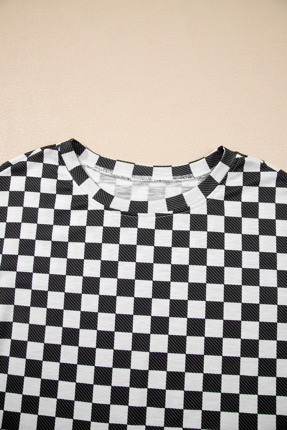 Checker T-Shirt & High Waist Skort Set