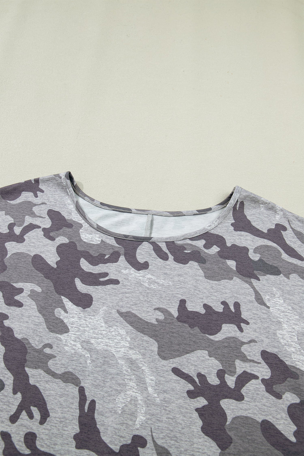 Plus Size Camo Short Sleeve T-Shirt