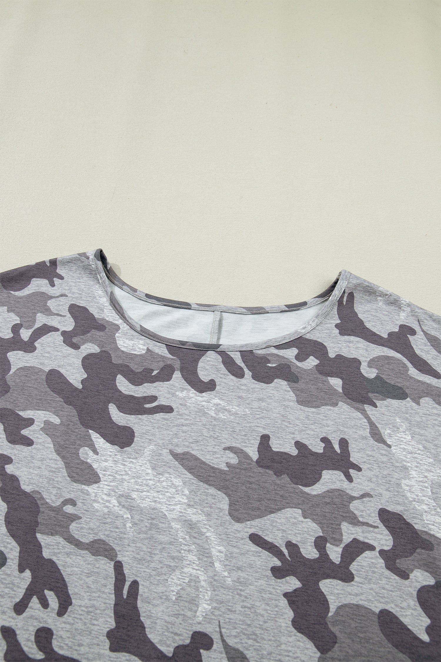 Plus Size Camo Short Sleeve T-Shirt