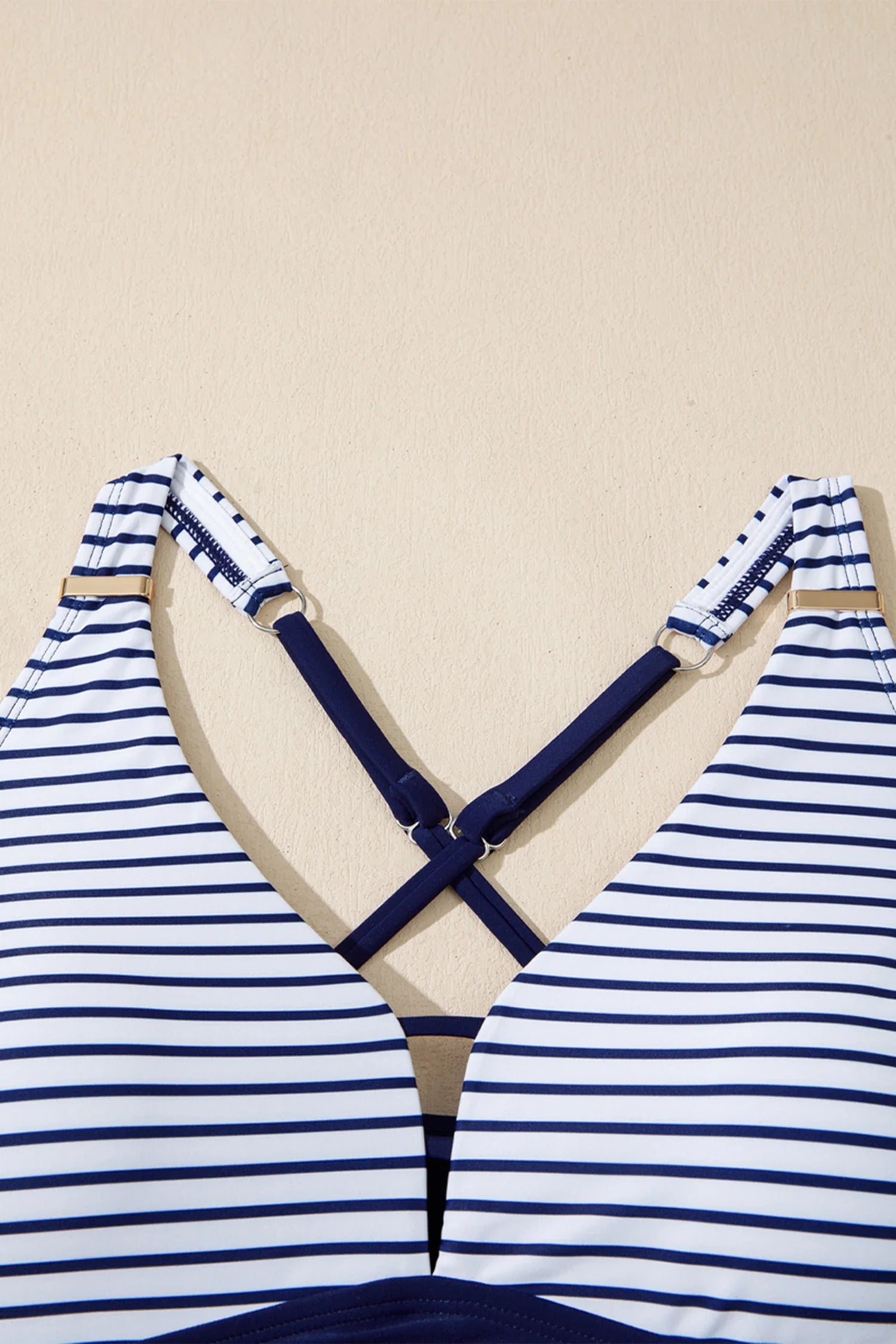 Crossed Straps One Piece Swim Dress