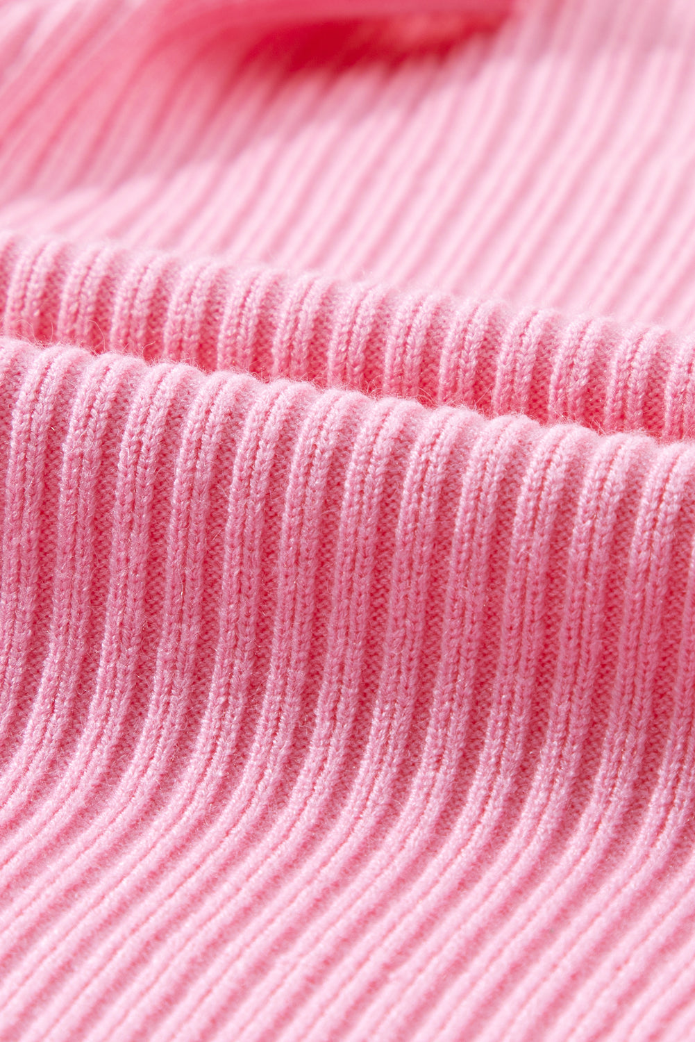 Solid Ribbed Knit Patch Pocket Short Sleeve Sweater