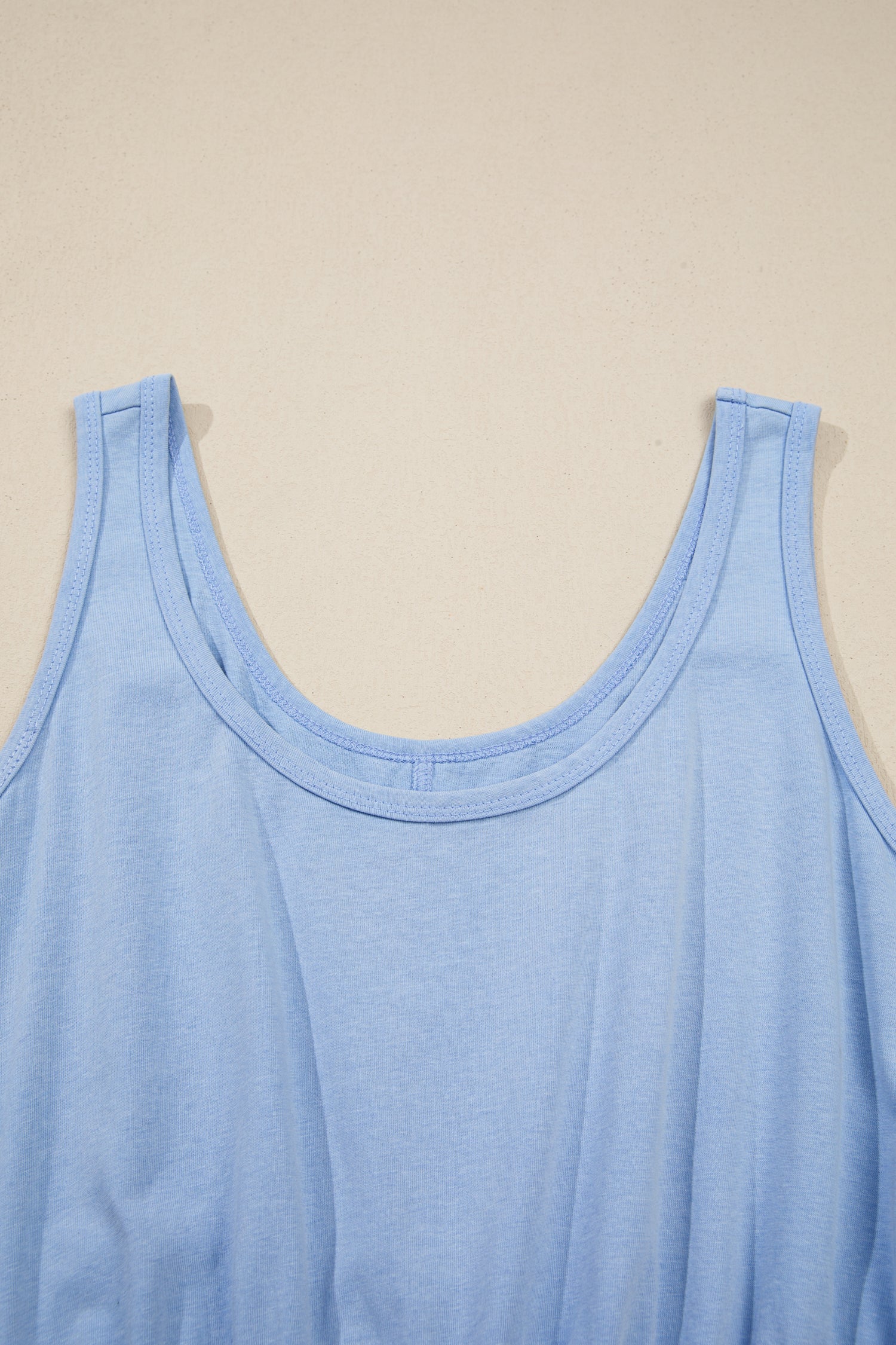 Mineral Wash Elastic Waist Tank Dress w/ Pockets