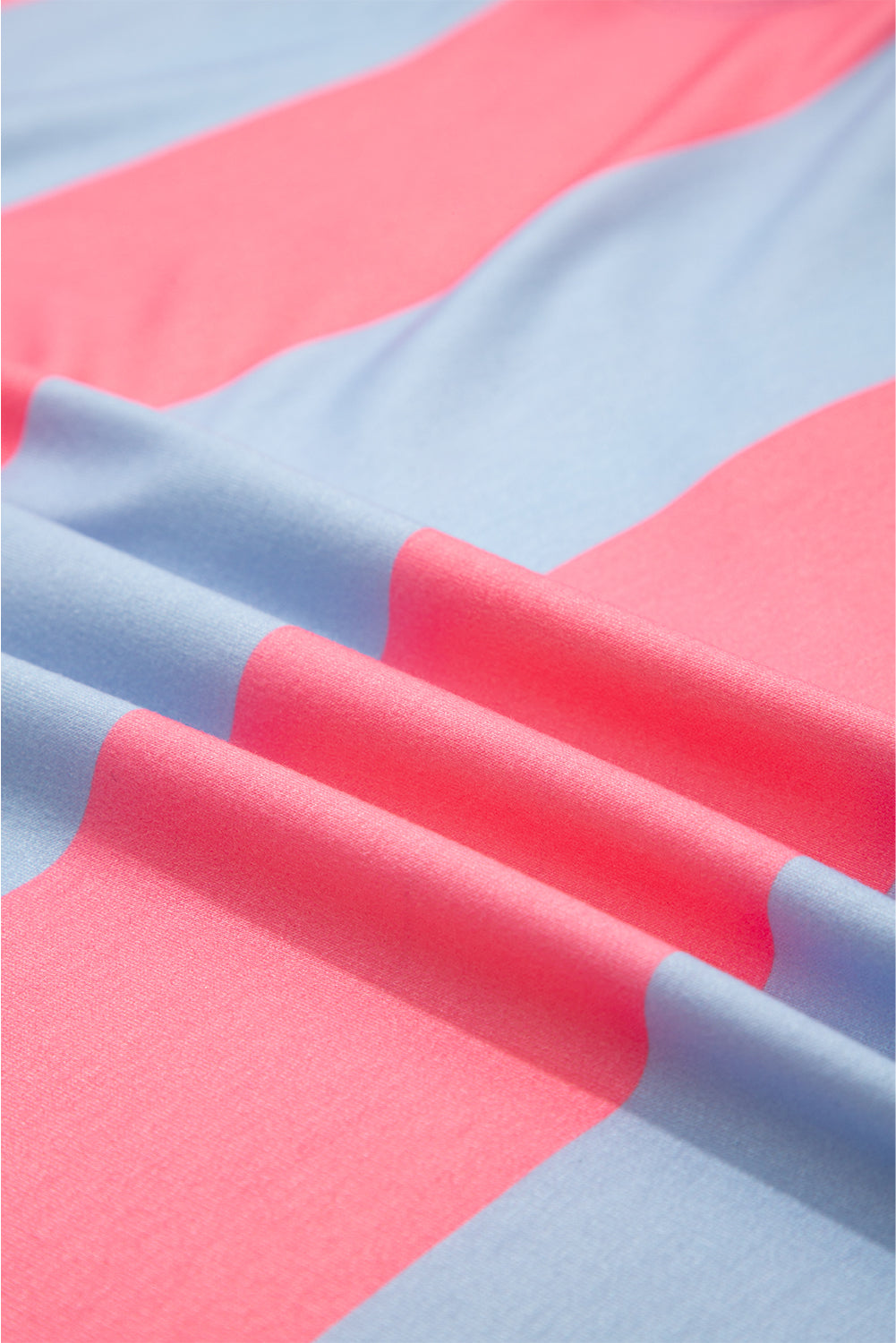 Plus Size Stripe Colorblock Patchwork Half-Zip Top