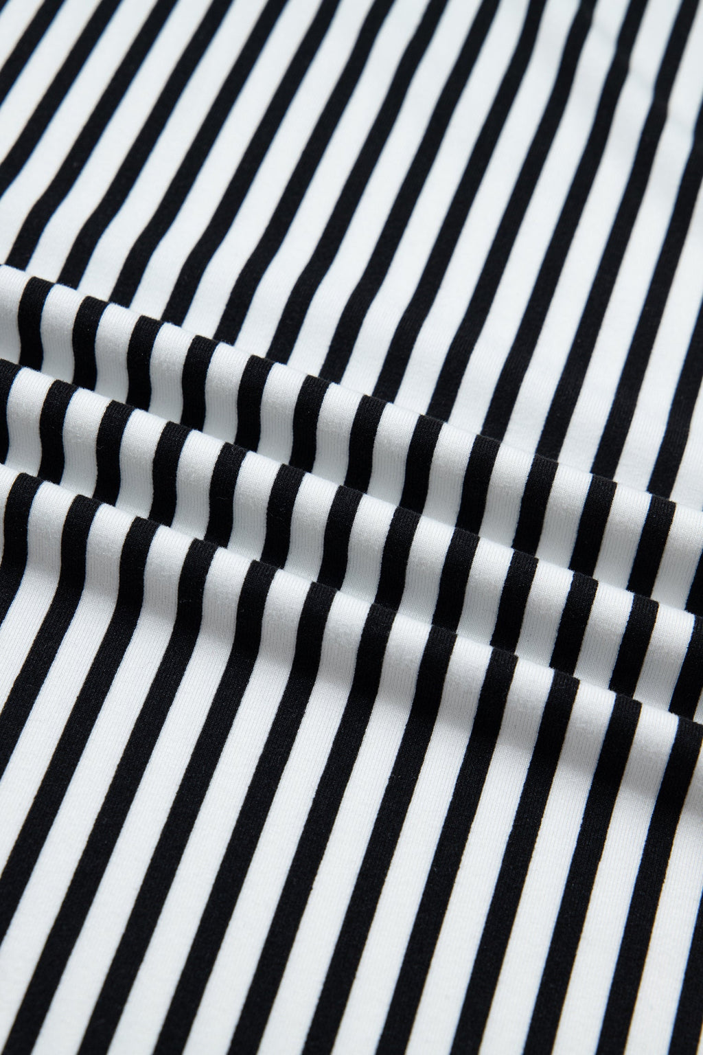 Plus Size Stripe Tie Waist Straight Pants