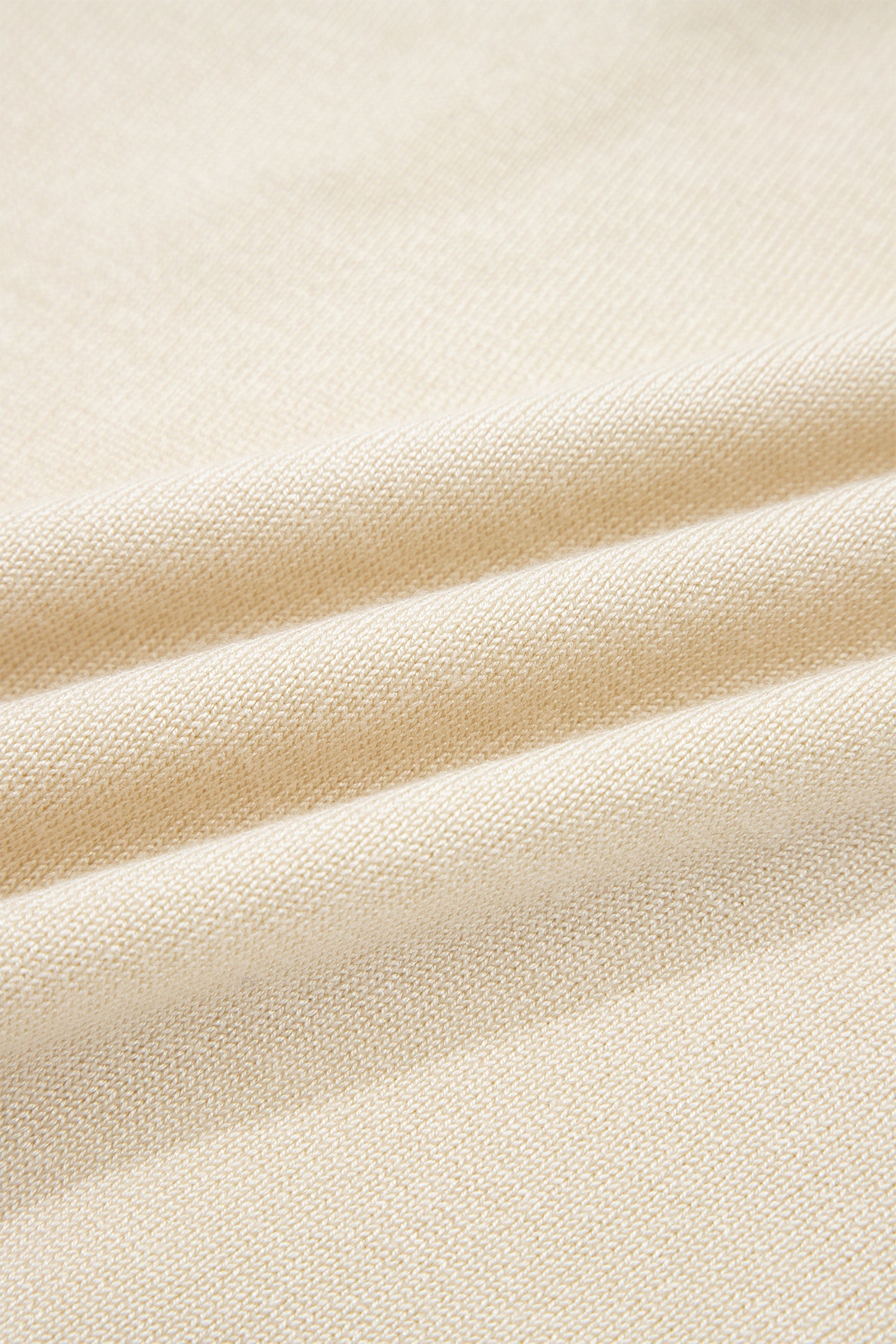 Denim Patchwork Polo Collar Short Sleeve Sweater