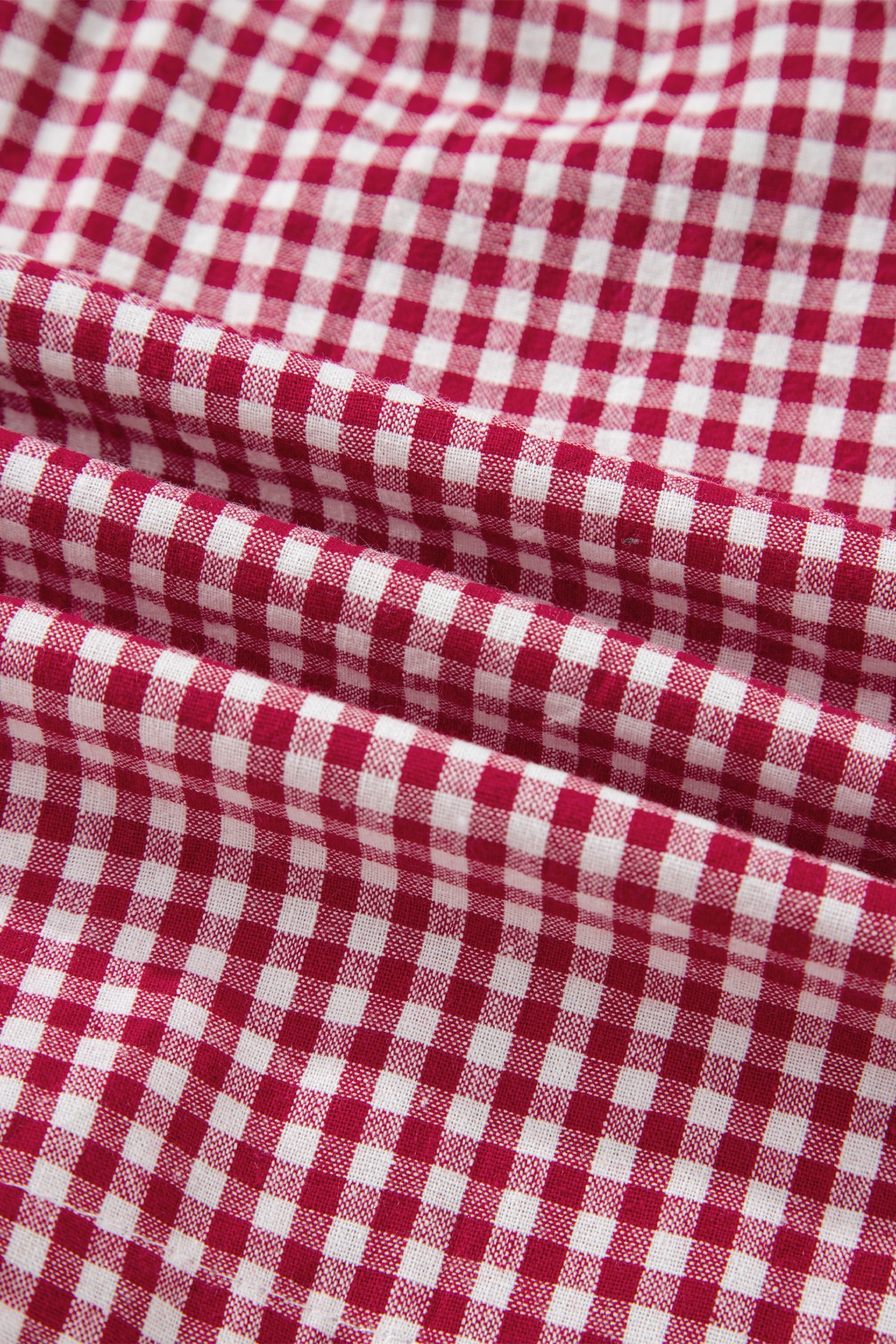 Plus Size Gingham Plaid Ruffle Contrast Trim Shorts