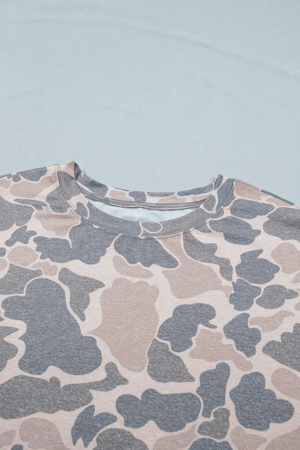 Plus Size Camo Short Sleeve T-Shirt