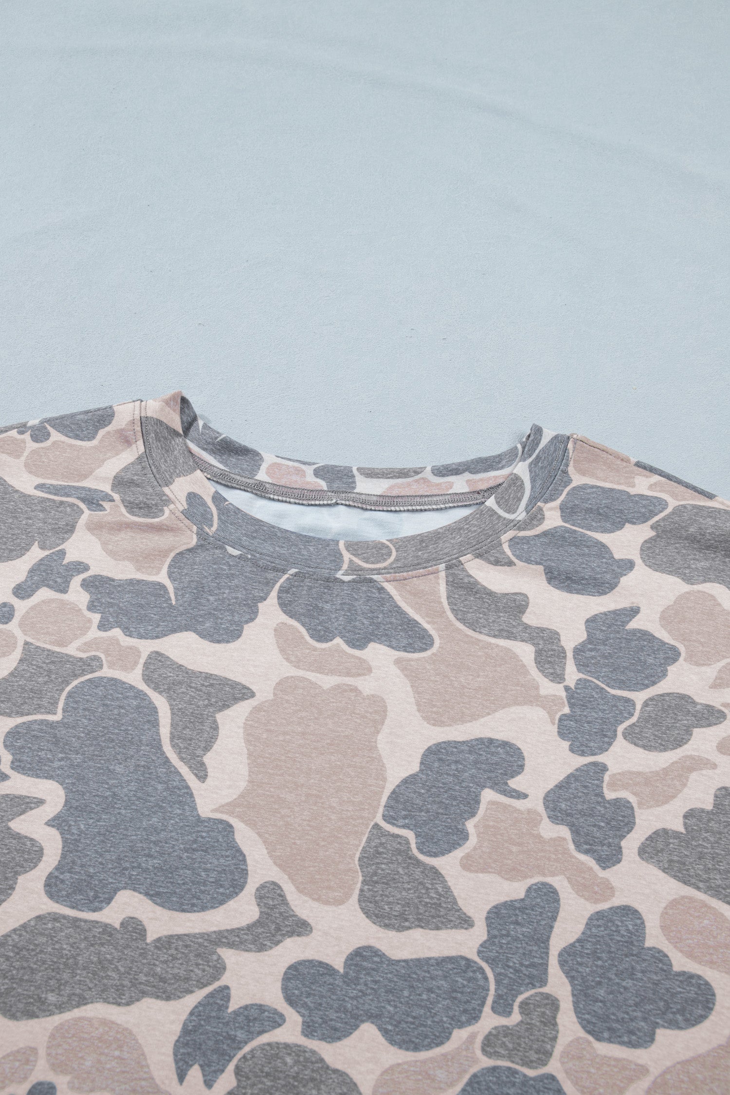 Plus Size Camo Short Sleeve T-Shirt