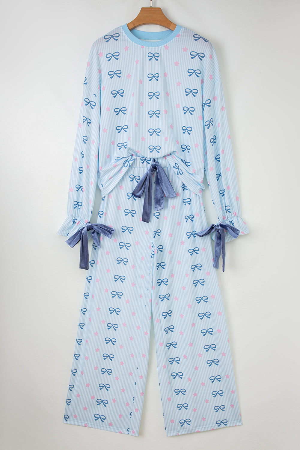 Stripe Bow and Star Lounge Set