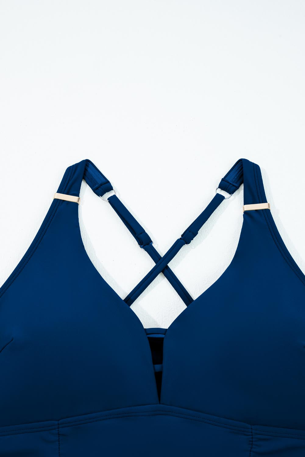 Crossed Straps One Piece Swim Dress