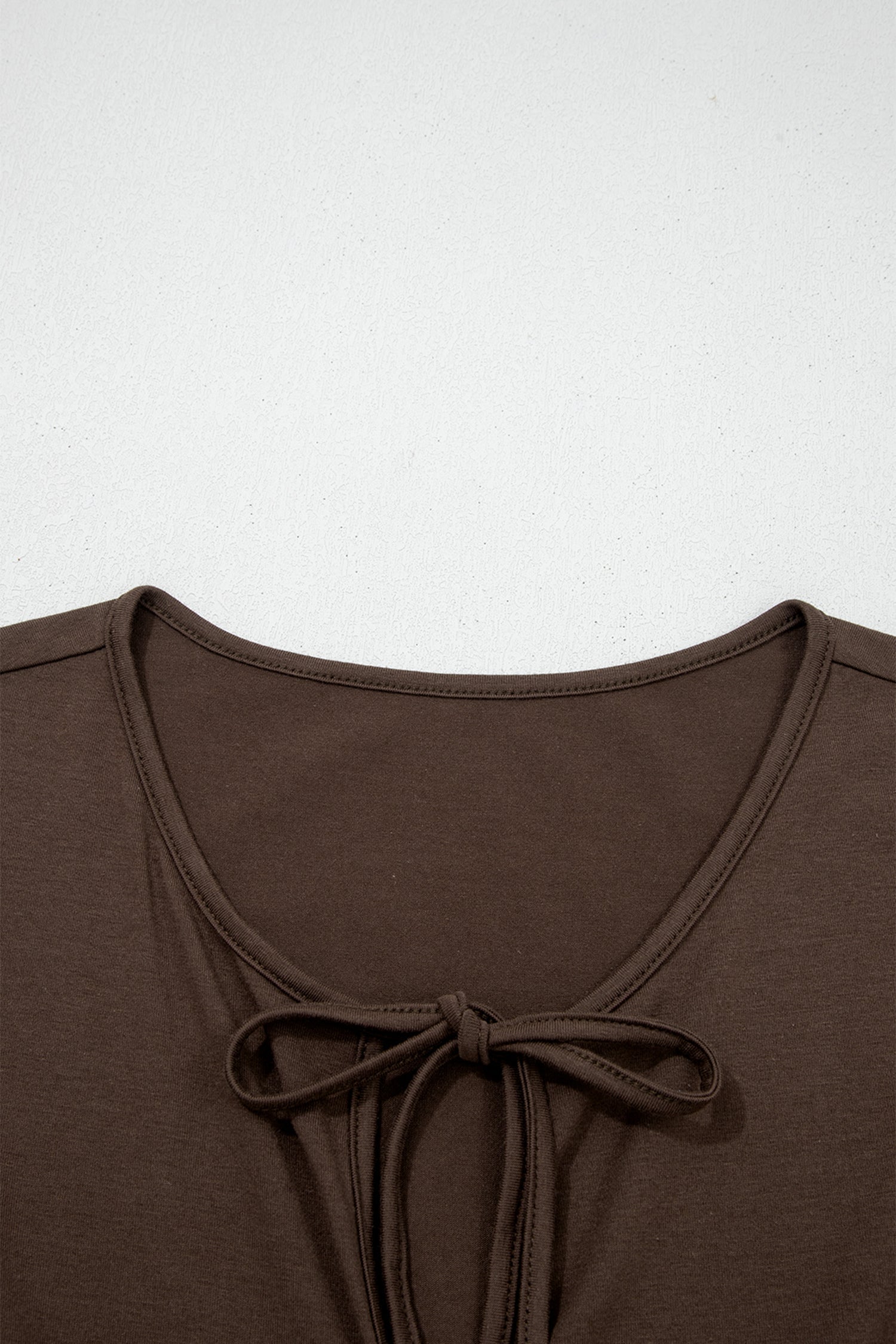 Plus Size Solid Bow-Tie Peplum Tank Top
