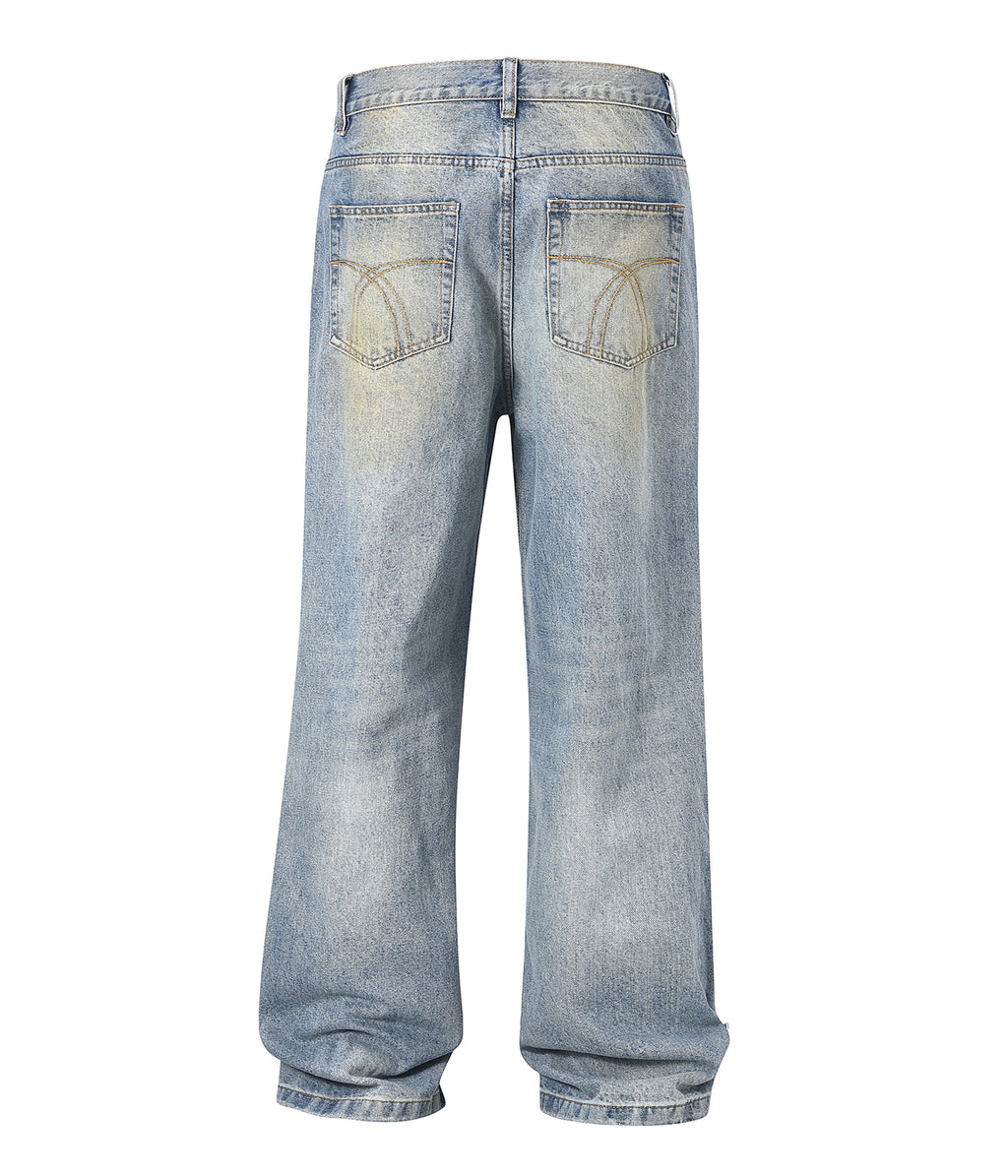 BLUE COLORED GEMSTONE DENIM