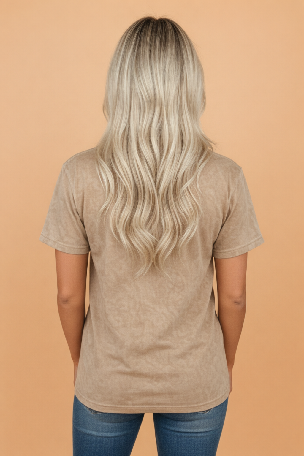 Saved by Grace Embroidered Mineral Wash T-Shirt