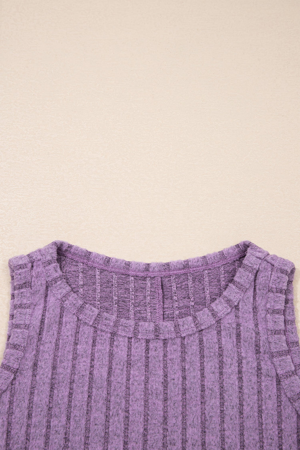 Solid Mineral Wash Ribbed Tank Top