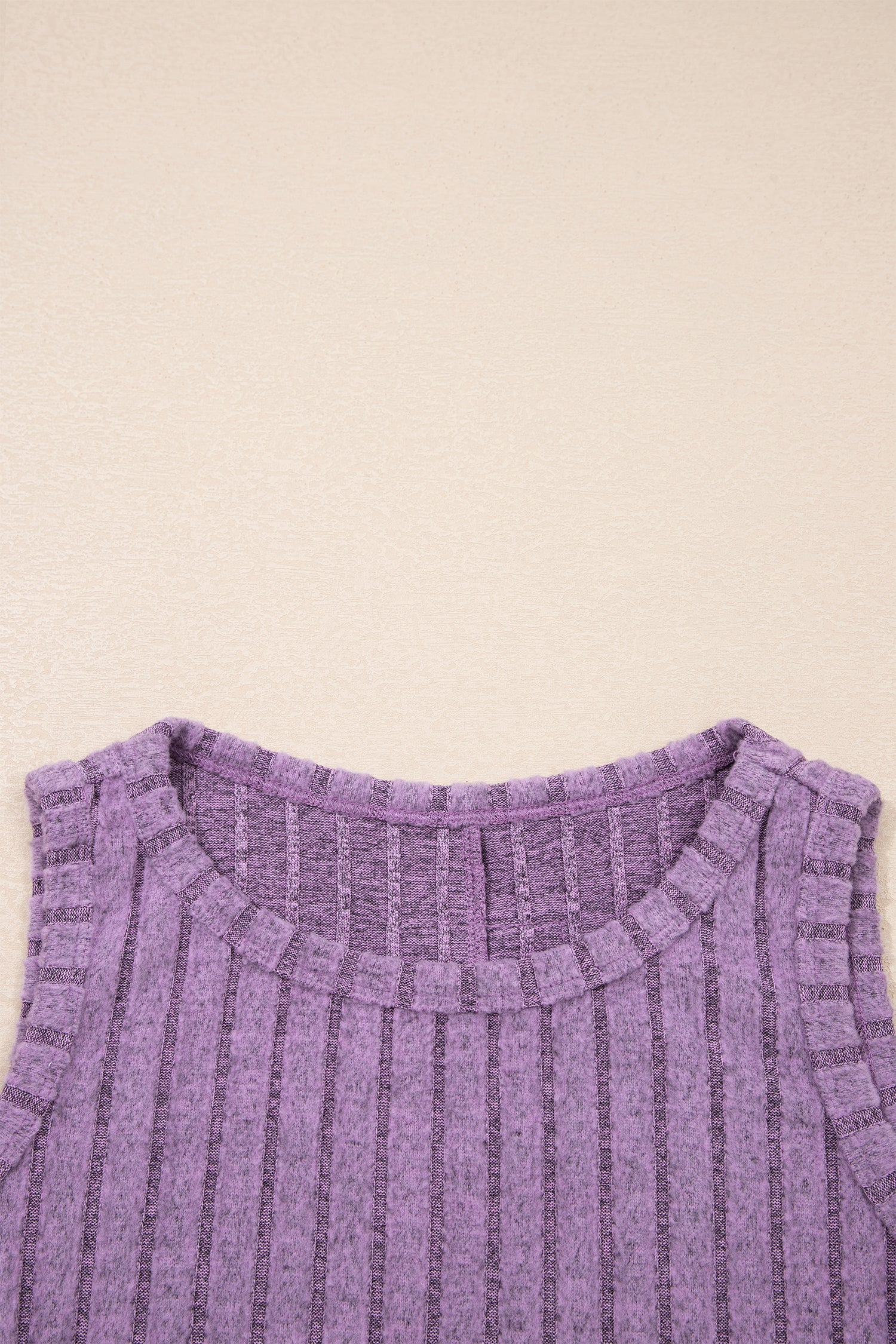 Solid Mineral Wash Ribbed Tank Top