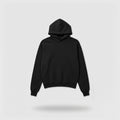 Black Drop Shoulder Hoodie