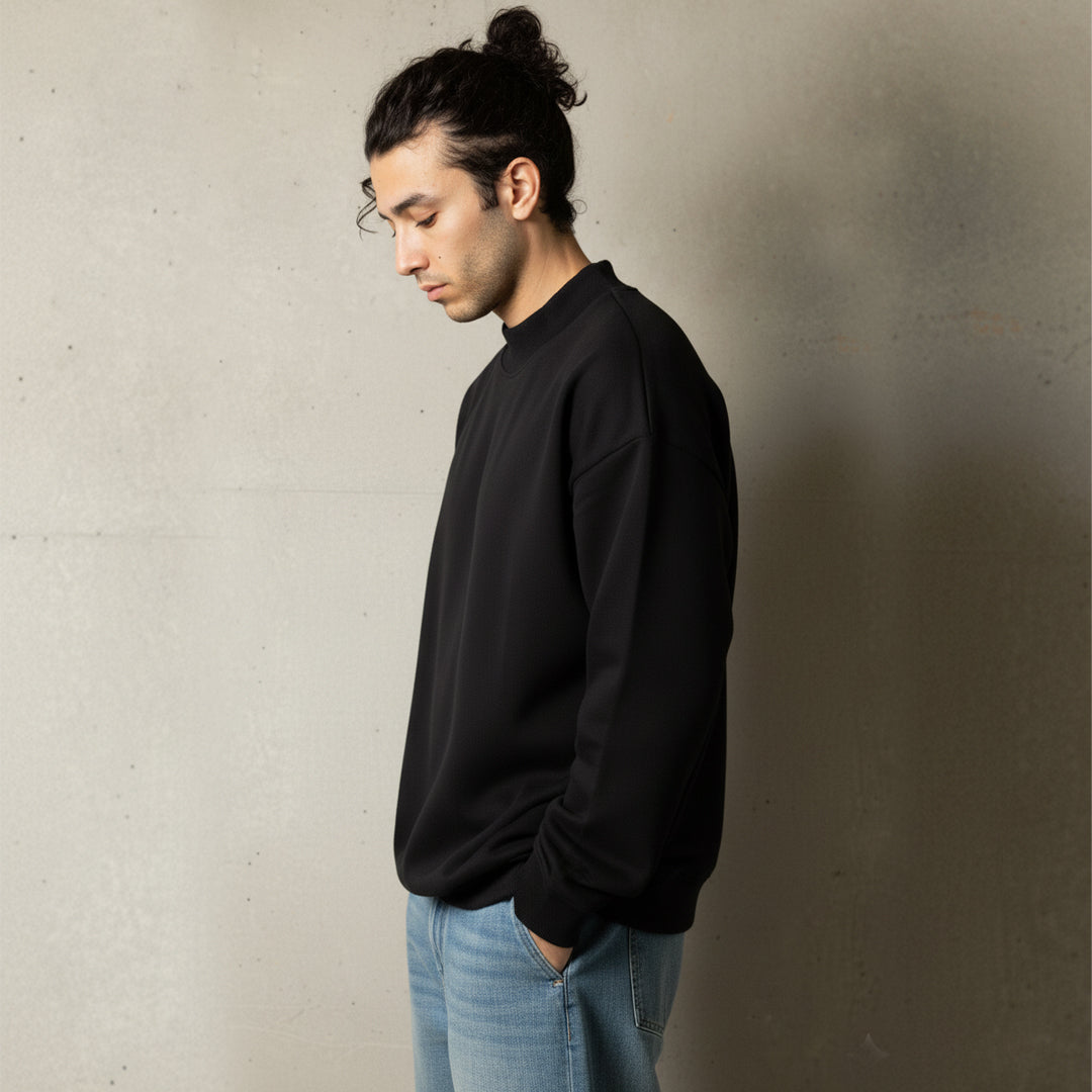 Black Oversized Sweatshirt