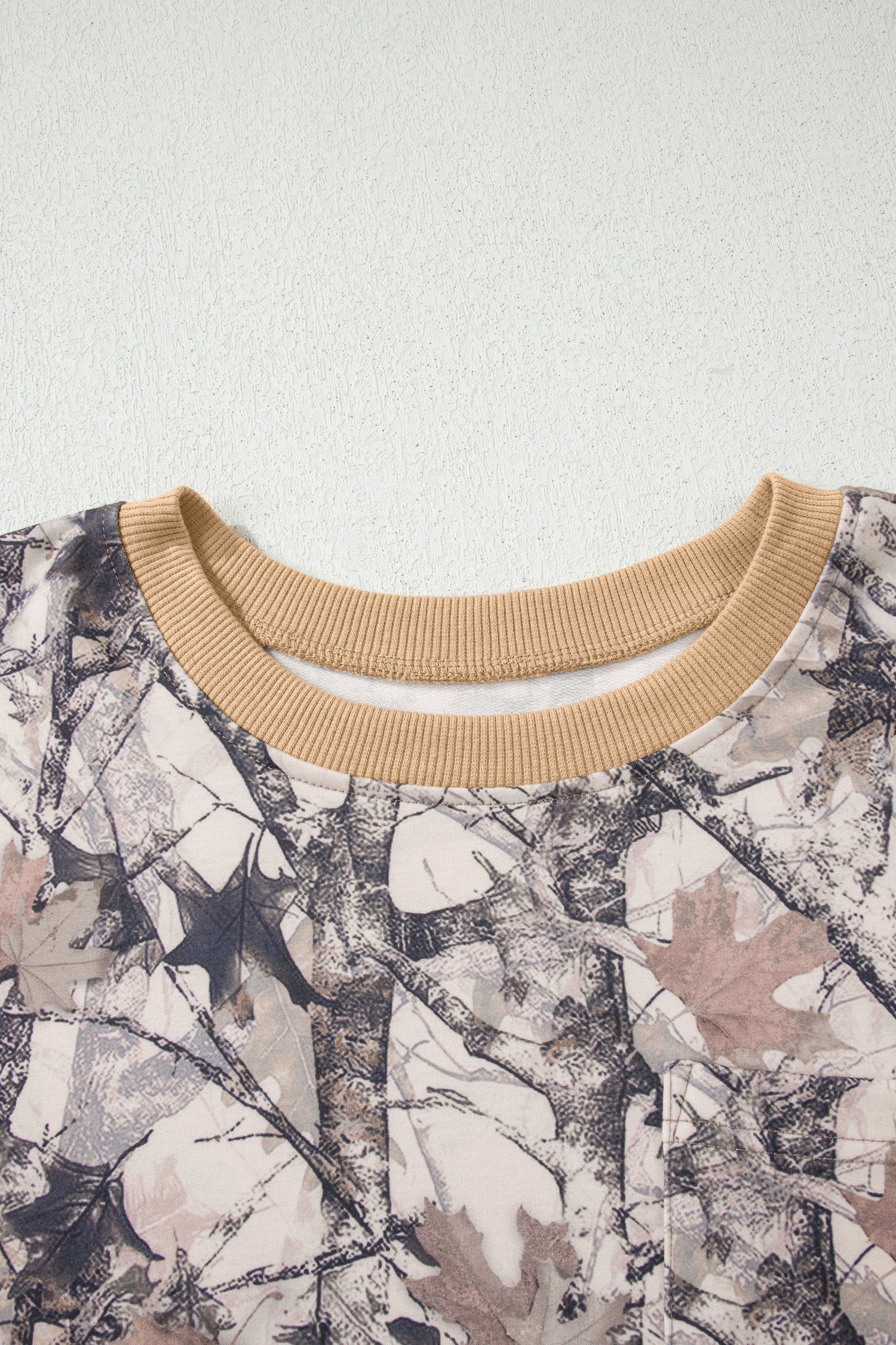 Woodland Camo Long Sleeve Top & Short Set