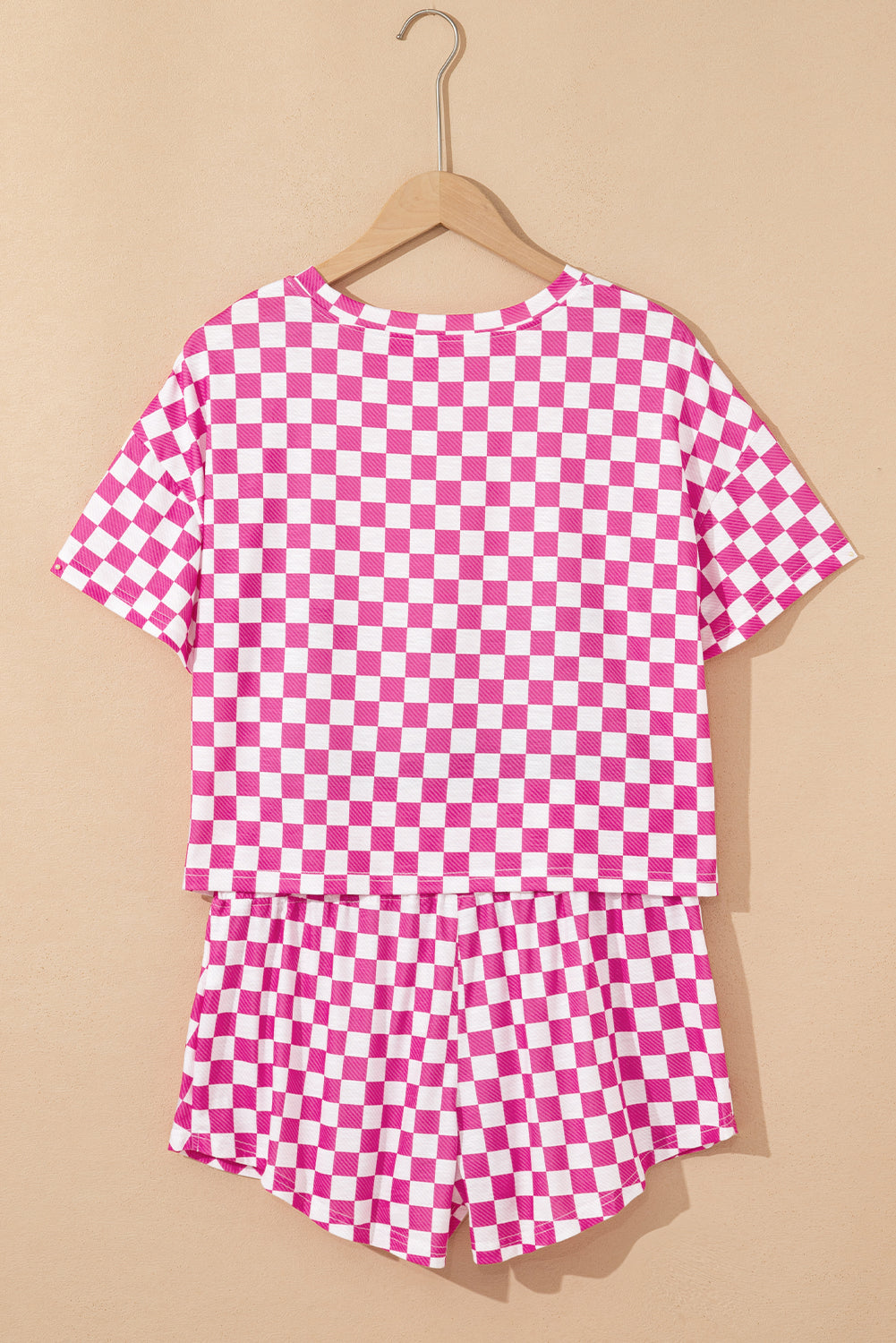 Checker T-Shirt & High Waist Skort Set