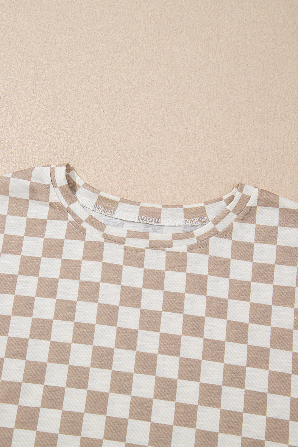 Checker T-Shirt & High Waist Skort Set