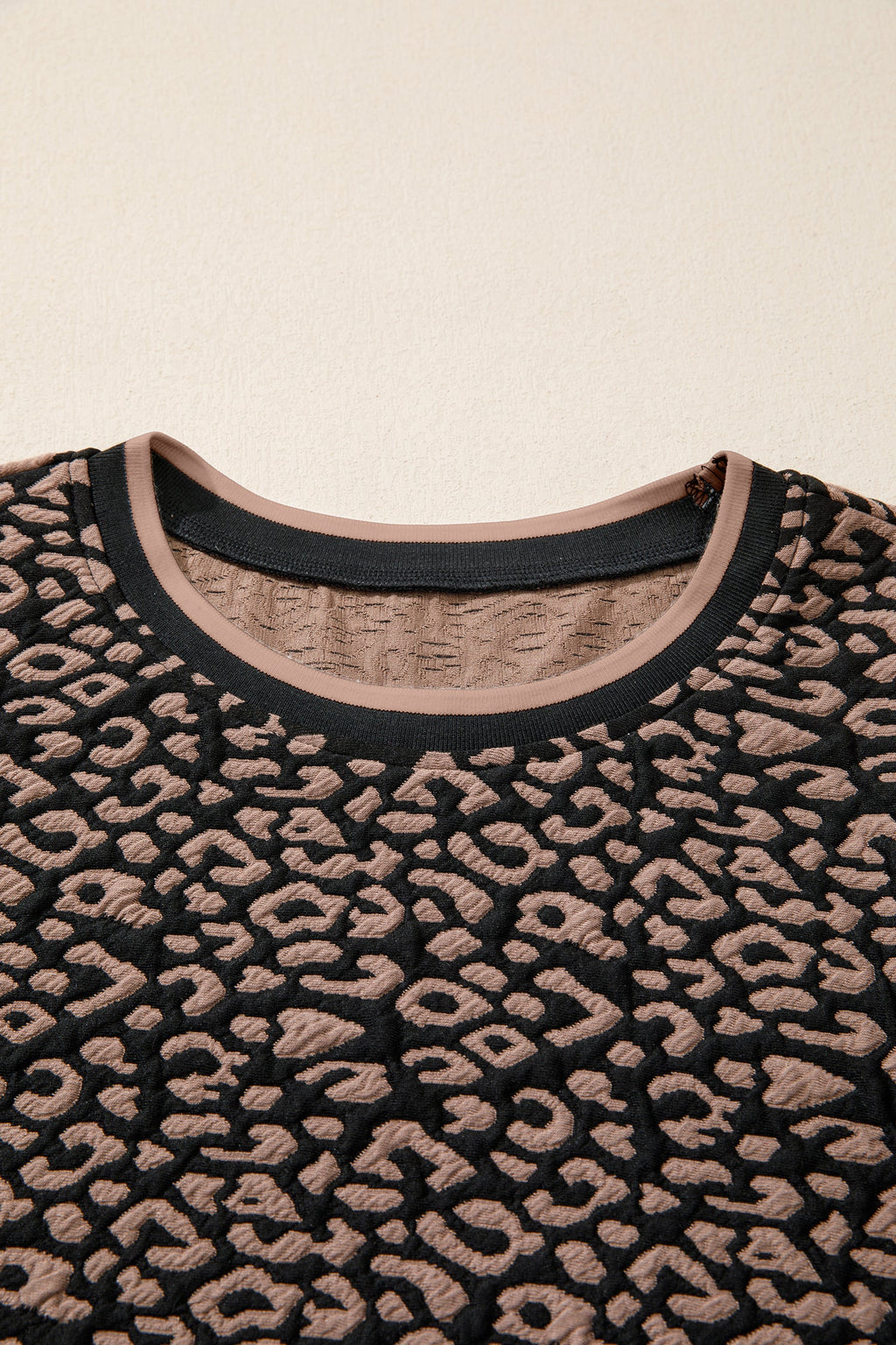 Leopard Bubble Sleeve Mini Dress