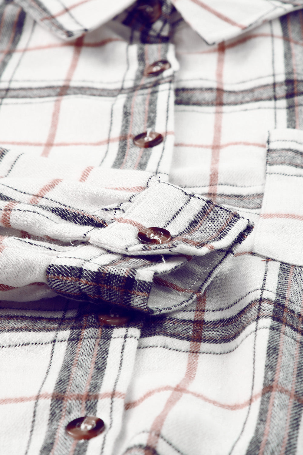 Plaid Side Slit Oversized Shacket