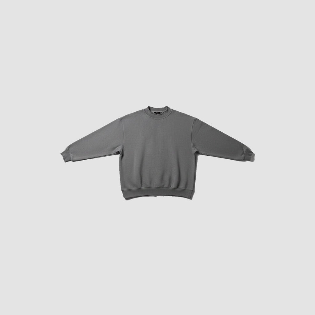 Grey Distress Oversized Sweatshirt
