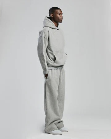 Grey Drop Shoulder Hoodie