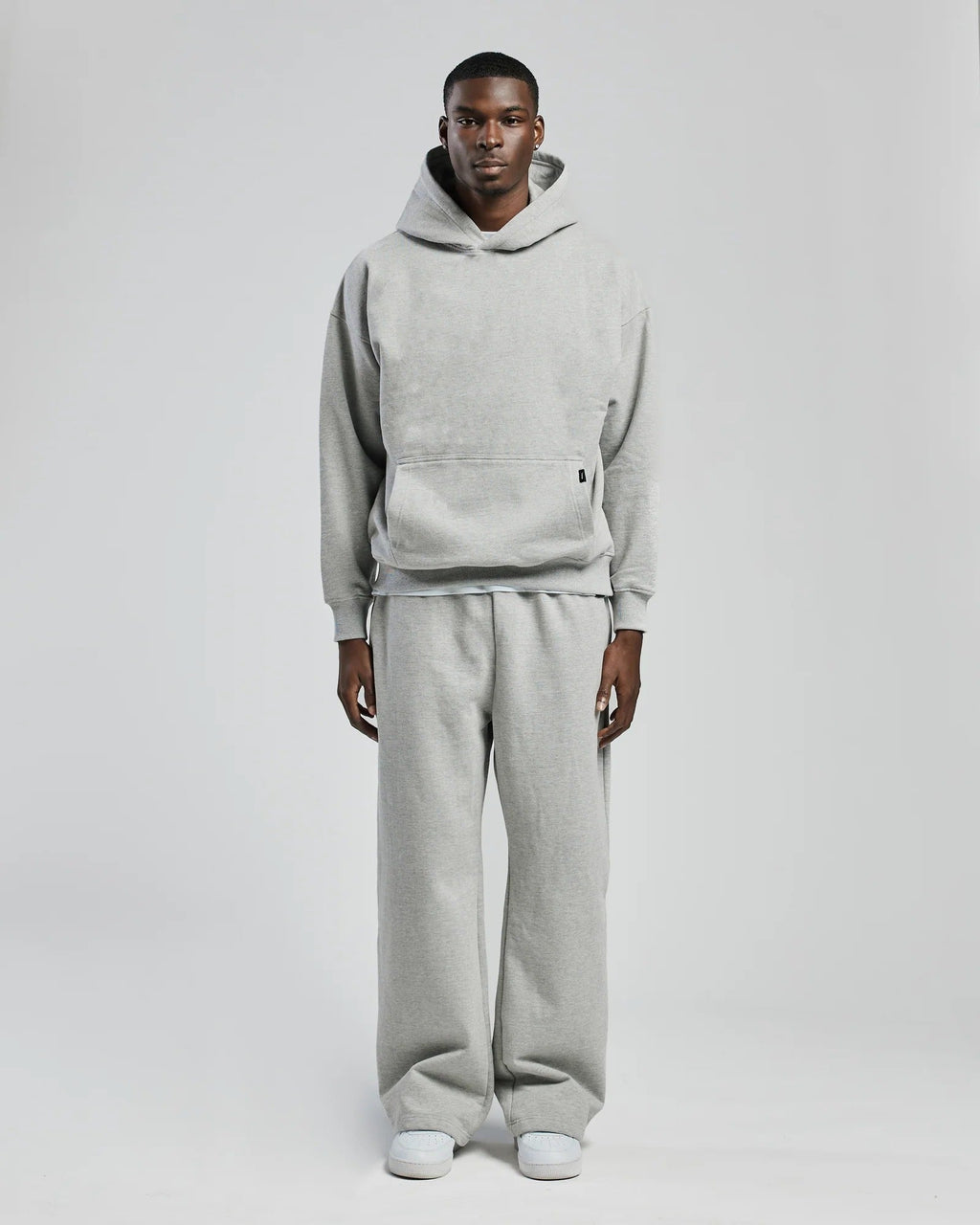 Grey Drop Shoulder Hoodie