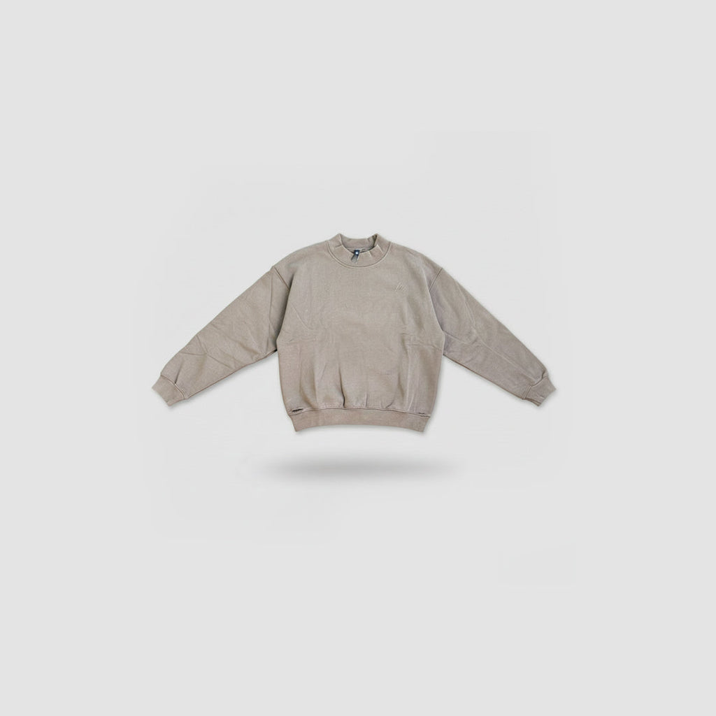 Shoe Grey Distress Oversized Sweatshirt