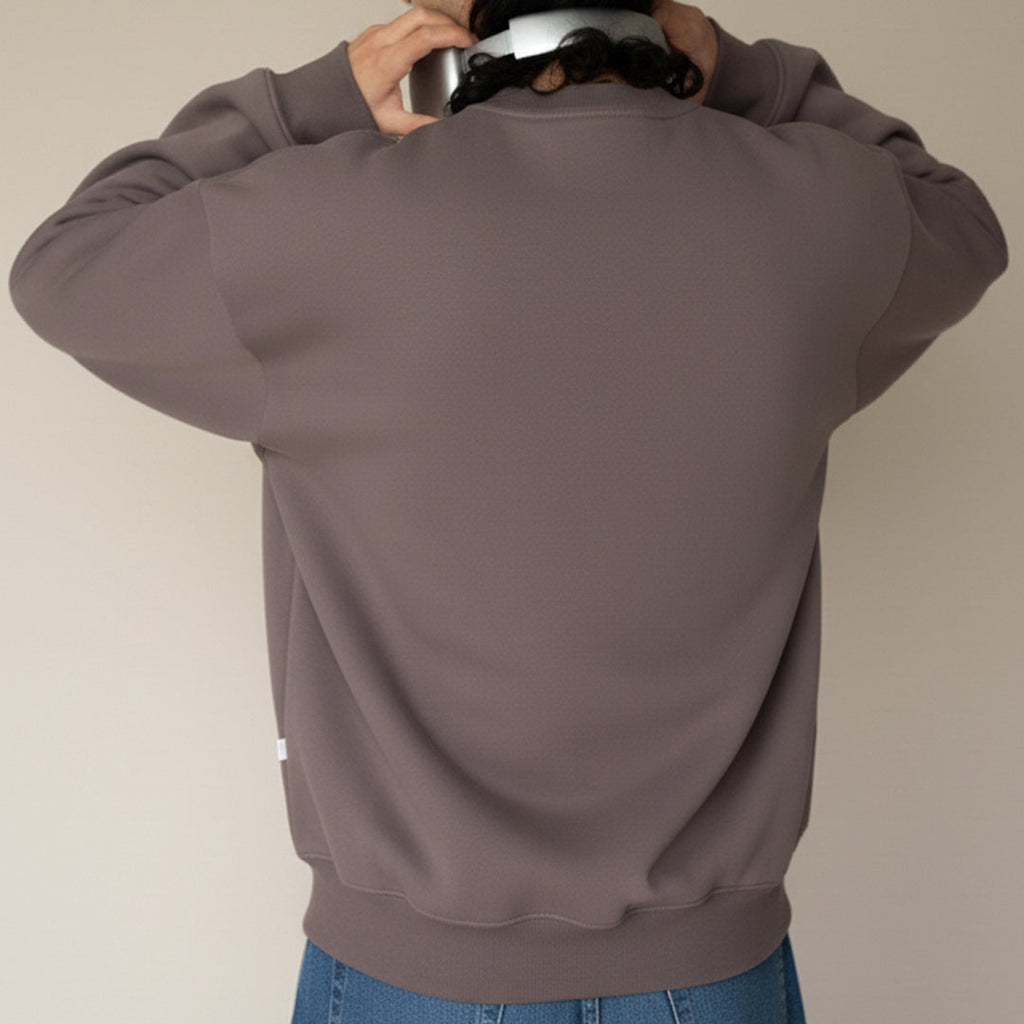 Warm Grey Oversized Sweatshirt