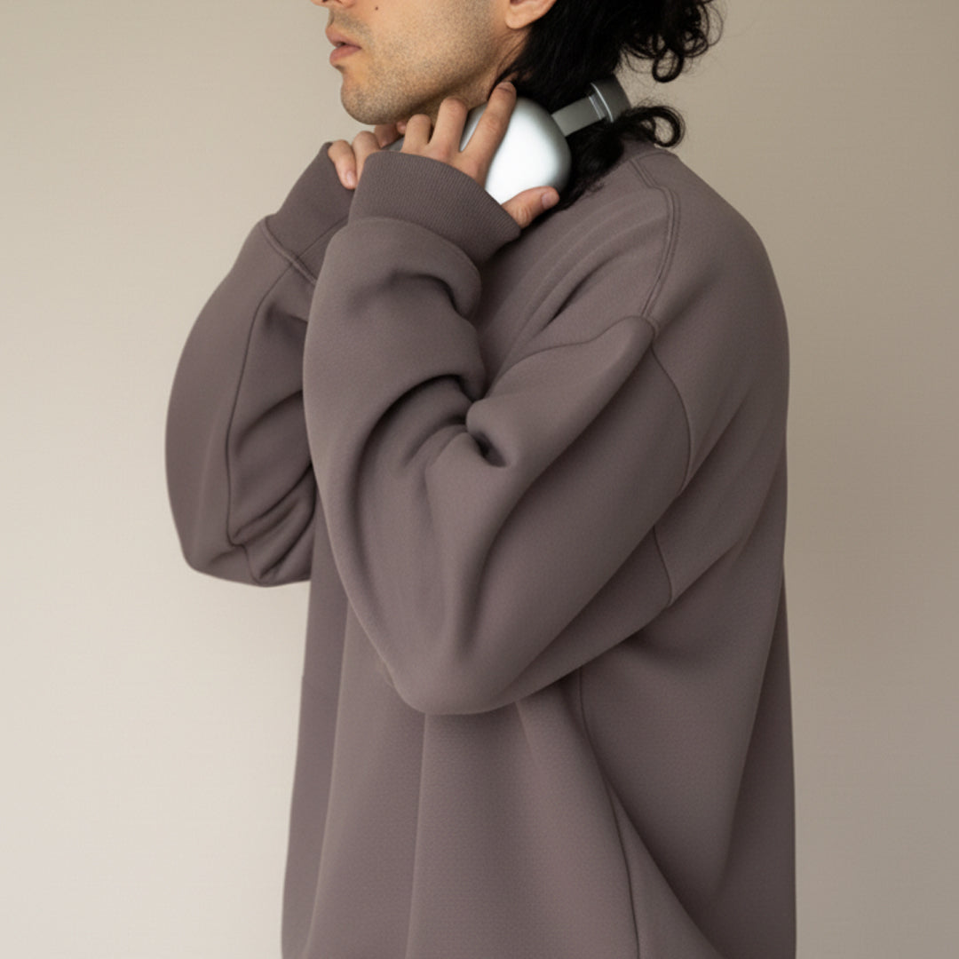 Warm Grey Oversized Sweatshirt